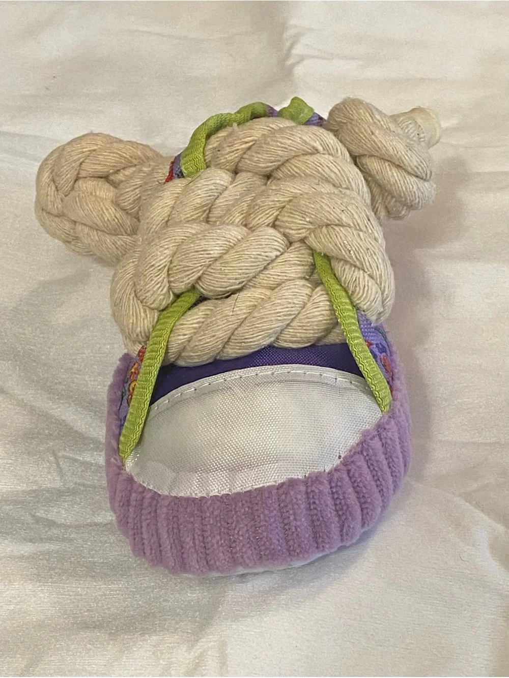 Sneaker Plush Rope Dog Toy New